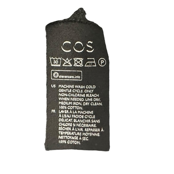 COS Womens Cotton Short Sleeve Pullover T-Shirt Mini Dress Sz Medium Black - Picture 5 of 6